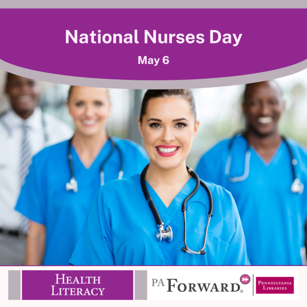 NAtional Nurses Day May 6 nurses smiling dispaled
