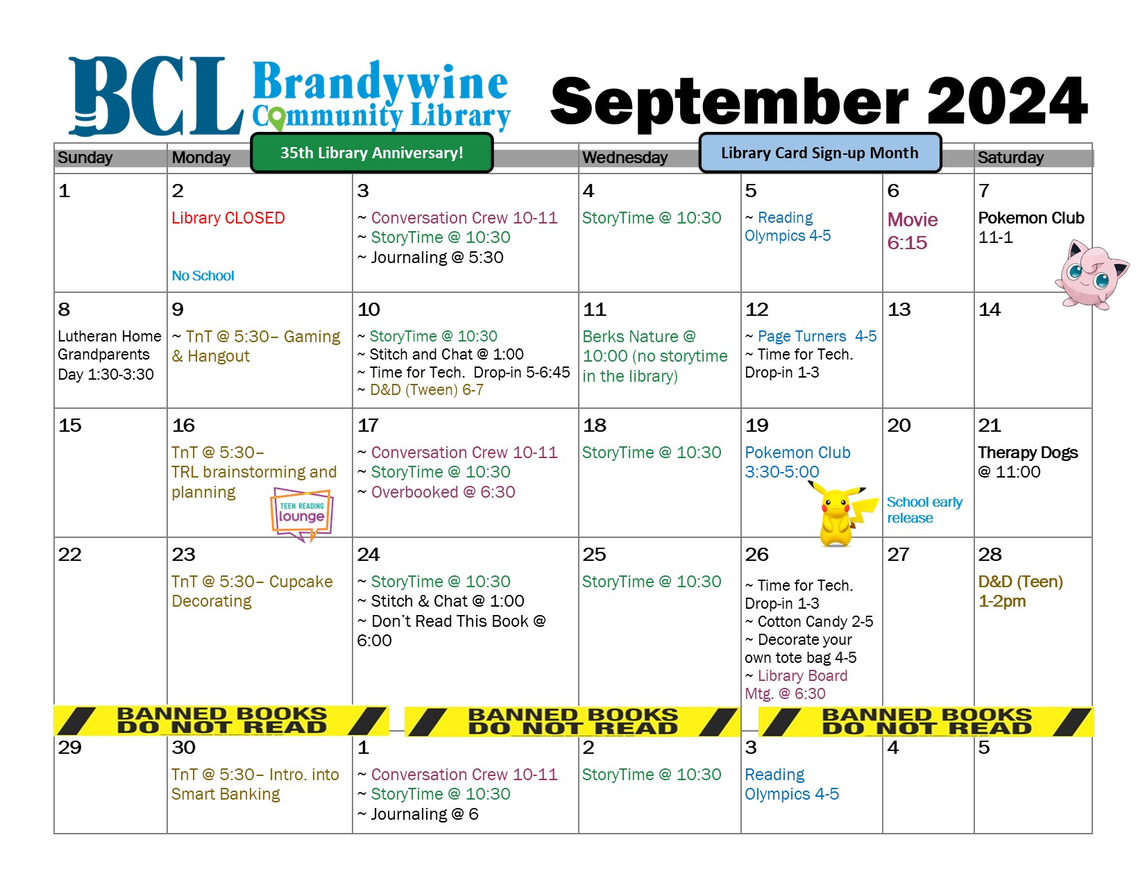 September event calendar