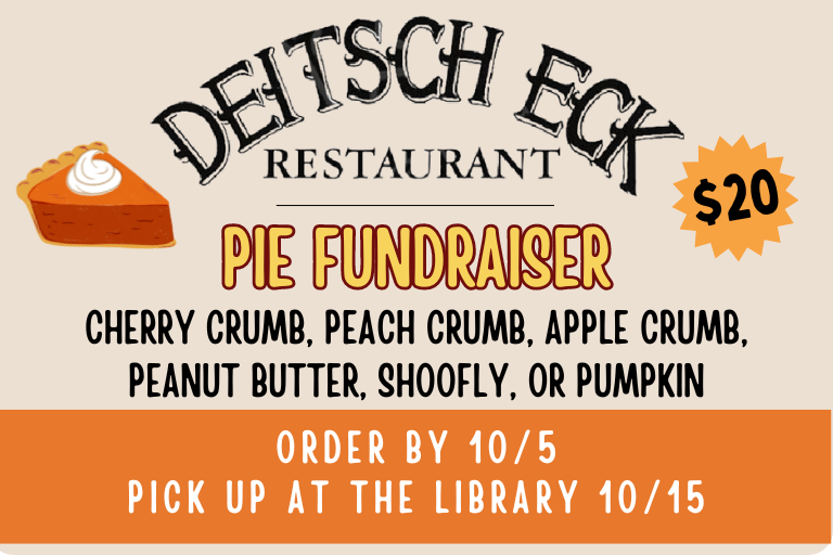 Deitsch Eck Restaurant Pie Fundraiser