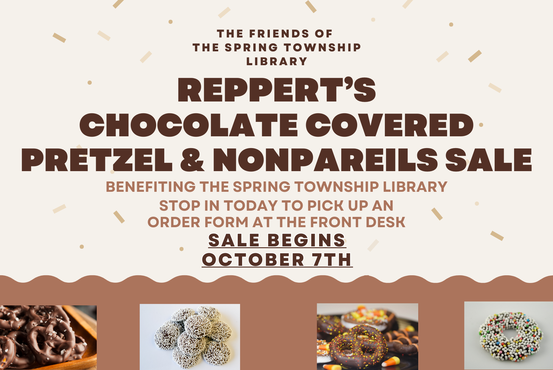 Reppert’s Chocolate Covered Pretzel & Nonpareils Sale