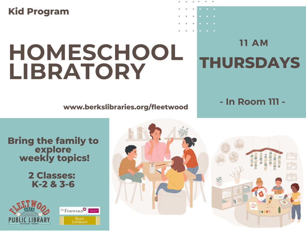 Homeschool Libratory - Thursdays at 11am