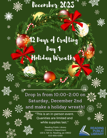 12 Days of Crafting - Day 1 Holiday Wreaths