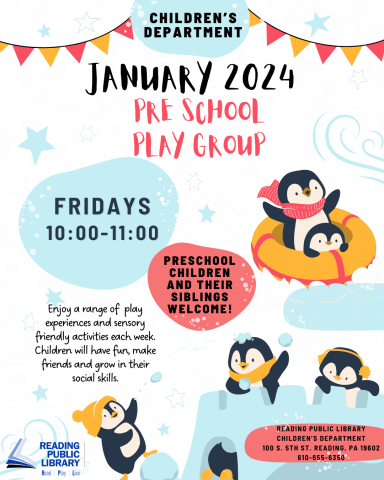 Pre School Play Group at RPL Main on Fridays at 10:00.