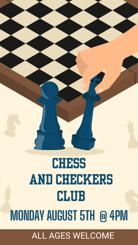 two chess pieces in front of chessboard/checkerboard