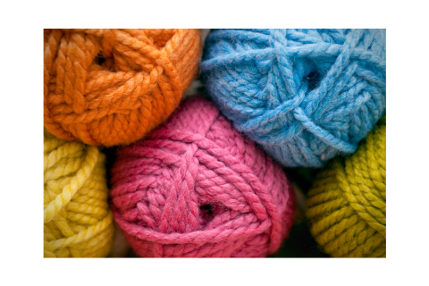 picture of different-colored balls of yarn