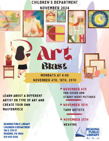 Art Blast - Mondays at 4:00