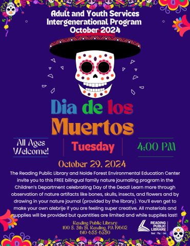 Day of the Dead Program on October 29 at 4:00