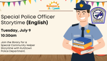 Join us for a special storytime with a Kutztown Police Officer!