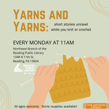 Yarns and Yarns: short stories unravel while you knit or crochet.