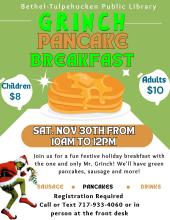 Pancake grinch flyer